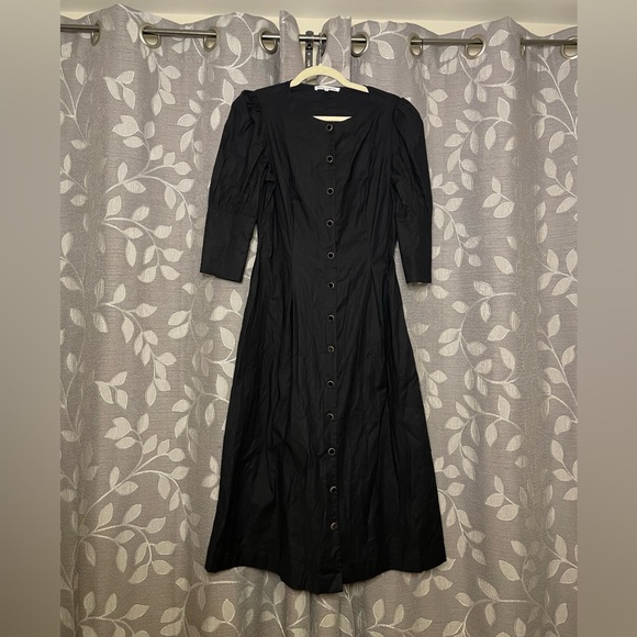 Reformation Halia Dress in Black - Picture 6 of 9